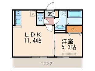 インペリアル大賀Ⅲの物件間取画像